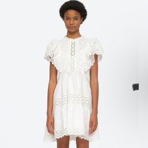 Sea New York $375 georgina white eyelet dress NWT @@@@